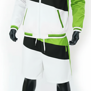 Men's Casual Two-Piece Windbreaker Short <b>Set</b> New Arrival Lightweight 100% Nylon Windbreaker Tracksuits Professional Manufacturer - Product Image 3