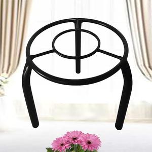 Pot de fleurs intérieur/extérieur en fer/support pour plantes pour la décoration de jardin ou de balcon Support rond Type-B Lot de 12 décorations pour la maison et le jardin - Product Image 4