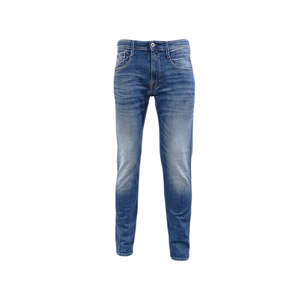 Pantalones Vaqueros Personalizados para Hombre, Cintura Alta, con Cierre, Elásticos, Estilo Hip Hop, Lavados, Sólidos, Casuales, Ajustados, Precio Económico - Product Image 4