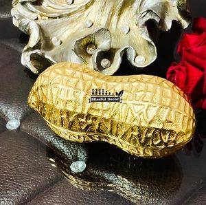 Cajas de aluminio Recipiente de fruta seca/Bandeja para servir/Caja de fruta seca para decoraciones Diwali | Bandeja de servicio de metal dorado para decoración de mesa - Product Image 4