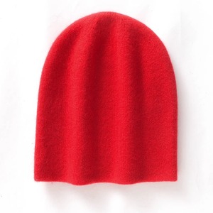 2025 nouveau hiver 100% chèvre cachemire tricoté couvre-chef femmes garder au chaud bonnet chapeau haute qualité solide décontracté couverture casquette Skullies - Product Image 2