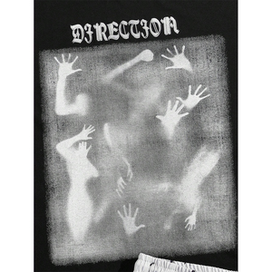 Vente en gros Ensemble décontracté 2 pièces à manches courtes et shorts pour hommes, imprimé Lèvres et lettres pour l'été - Product Image 4