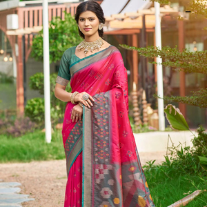 Dernière collection de sarees en soie douce Pochampalli - Product Image 1