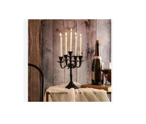 Candélabre en aluminium Nickel poli Candélabre Centre de table pour décoration de fête de mariage Bougeoir avec 5 bras - Product Image 6