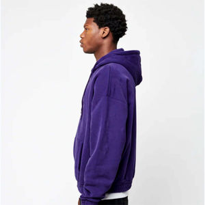 Sweat-shirt à capuche pour hommes, vêtements de ville vintage grande taille, surdimensionné, en molleton de coton, avec logo personnalisé - Product Image 4