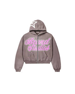 2025 New <b>Women</b> <b>Hoodie</b> High Quality <b>Zipper</b> up Oversized Drop Shoulder Plain Solid Heavyweight 100% Cotton Custom hoodies <b>Women</b> - Product Image 2