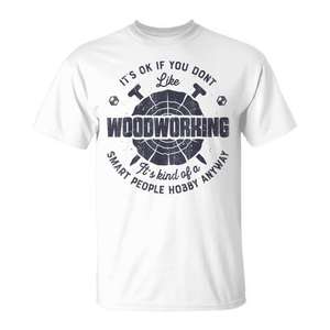 Camiseta de carpintería para carpinteros, regalo para artesanos aficionados - Product Image 1