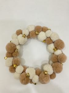 Handmade Eco-Friendly Paper Thread <b>Wreath</b> Customized Color Modern Style <b>for</b> Indoor <b>Christmas</b> Decorations <b>Front</b> <b>Door</b> Arrangement - Product Image 2
