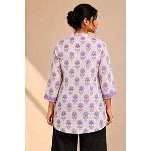 Top corto informal morado Mehfil-E-Ishq Gulbahar - Product Image 6
