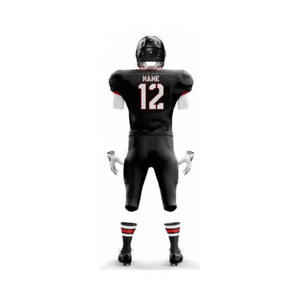 El fabricante de uniformes de fútbol americano de diseño personalizado de alta calidad incluye kits de entrenamiento de camisetas transpirables para equipos cortos - Product Image 4