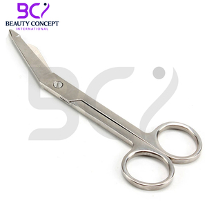 El mejor proveedor Tijeras de vendaje con acabado plateado Producto más nuevo Acero inoxidable 18cm Uso en tijeras de vendaje quirúrgico de hospital - Product Image 2