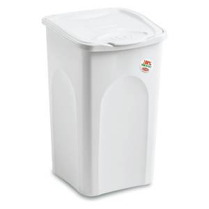 Cesto de Ropa de Plástico Stefanplast PRIMAVERA Blanco 70120, Capacidad de 50 Litros - Product Image 1