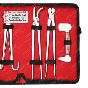 Herramientas personalizadas para herradores equinos, cuchillo veterinario para pezuñas, pinza de precisión para Potro con resorte, extractor de clavos de 13 pulgadas, amortiguador para pezuñas - Product Image 2