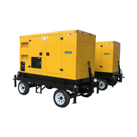 Grupo electrógeno Yuchai 380V 400V de fábrica 30-120KW, silencioso, con gabinete móvil, arranque con un botón, ATS, control remoto, sin escobillas