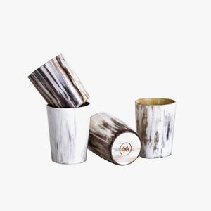 Verre en corne naturelle sculpté à la main personnalisé de haute qualité en gros pour le vin bière eau maison Restaurant hôtel inspiré de l'Inde - Product Image 6