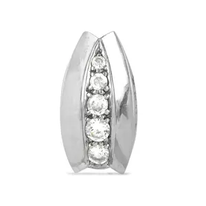 Colgante de Cristal Plateado Moderno para Mujer con Circonita Cúbica, Amuleto de Joyería Contemporánea - Product Image 2