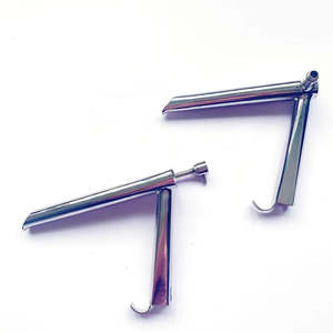 Instruments de laryngoscopie manuels en acier inoxydable de haute qualité, instruments chirurgicaux de classe II certifiés CE, outils de gestion des voies respiratoires ORL - Product Image 1