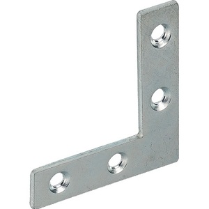 Flat <b>Angle</b> <b>Bracket</b> 75x75mm 12mm Width 1.5mm Thick <b>Steel</b> Blue Zinc-Plated VORMANN Pack of 100 - Product Image 1