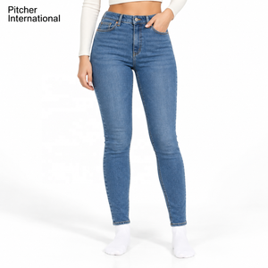 OEM womens denim Mom jeans Stretch jeans Womens jeans Wholesale Supplier for US Boutique Collections - Product Image 1