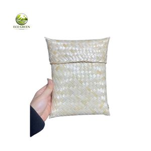 Vietnamese Bamboo Gift <b>Box</b> Handmade Woven Basket for Jewelry Candy Tea Packaging and Rustic Home Storage - Product Image 1