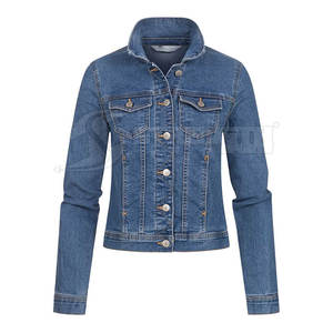 Low Moq Mujeres Jeans Chaquetas Transpirable Mujeres Jeans Chaquetas Diseño personalizado Mujeres Jeans Chaquetas - Product Image 1