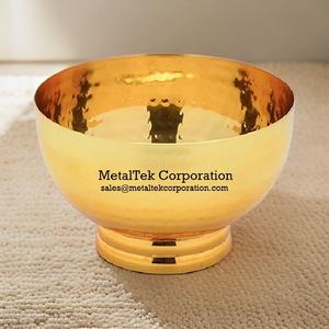 Frutero de Metal de lujo de diseño moderno, Plato decorativo pulido de oro brillante, cuenco de servicio multiusos para fiestas, fechas, Chocolate - Product Image 2