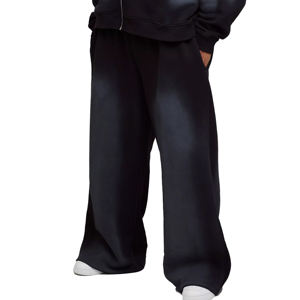 ชุดวอร์มมีซิปสำหรับผู้ชายขนาดใหญ่พิเศษชุดวิ่งกางเกงวอร์มมีฮู้ดและซิปลายพระอาทิตย์จางหายไป - Product Image 4