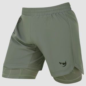 Shorts de compression 2 en 1 pour hommes de haute qualité avec logo personnalisé pour la course à pied, la boxe, l'athlétisme, l'entraînement MMA et la remise en forme - Product Image 6