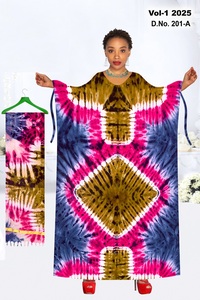 Robe Baati Exclusive de Qualité Supérieure, 100% Viscose de Poids Moyen Anti-Boulochage avec Imprimé Batik Africain Somali, Meilleure Vente - Product Image 2