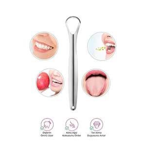 Petit gratte-langue/nettoyeur en acier inoxydable, taille unique pour un usage quotidien - Product Image 5