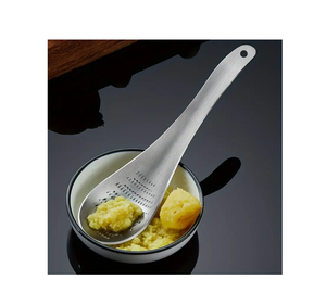 Nouveau designer artisanat Broyeur en acier inoxydable cuillère à ail Fabricant d'outils de cuisine personnalisés cuillère à gingembre broyé - Product Image 5