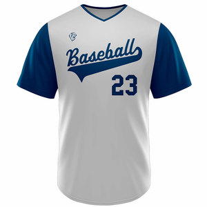 Camiseta de Béisbol Personalizada con Tu Propio Logotipo, Transpirable, Elástica, Antibacteriana, de Secado Rápido, Cuello en V, Material de Alta Calidad - Product Image 6