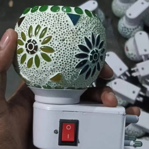 Unique <b>Candle</b> Jar Custom Made Luxury Mosaic <b>Glass</b> Votive <b>Candle</b> <b>Holders</b> with Metal Jar for Home Decoration From HAND MADE CRAFT - Product Image 1