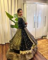 Lakhnavi Premium Net Duppatta Lehenga Collection Ladies Dress Hand Work Thread Pure Viscose Georgette Fabric Handcrafted Suit