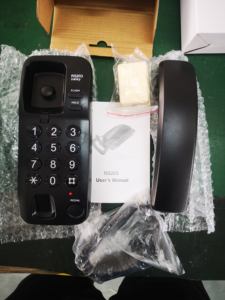 Téléphone mural mince téléphone fixe filaire compact adapté à la cuisine à domicile, au bureau et aux petits espaces - Product Image 6