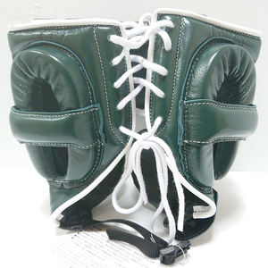 Venta caliente nuevo protector de cabeza ganador de cuero cierre con cordones diseño Simple ajustable para entrenamiento de boxeo con empuñaduras - Product Image 4
