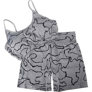 Wholesale customize Lightweight <b>Sports</b> <b>And</b> Fitness Women Yoga <b>Bra</b> <b>and</b> <b>Short</b> <b>Set</b> - Product Image 4