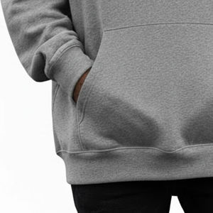 Sudadera con Capucha Extra Grande de Invierno para Hombre, Calidad Premium, Logotipo Personalizado en Relieve, Cuello con Capucha, Corte Holgado, 100% Algodón Felpa, 2 Piezas - Product Image 4