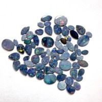 Ópalo natural australiano en bruto, piedra de fuego azul, formas mixtas, piedras preciosas sueltas de 3-10 mm para la fabricación de joyas.