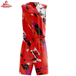 Ensembles de maillots et shorts réversibles respirants imprimés 2026, entièrement sublimés, personnalisables, à séchage rapide, pour uniformes de basketball - Product Image 1