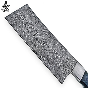 Handmade Custom High Quality Damascus Steel Cleaver <b>Kitchen</b> Chef <b>Knife</b> Razor <b>Sharp</b> Chinese Style Stainless Wood Handle Wholesale - Product Image 3