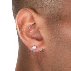 Style Offre Spéciale 925 argent 18k or massif Moissanite diamant or boucles d'oreilles hommes bijoux fins boucles d'oreilles - Product Image 1
