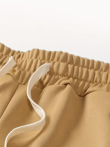 Sudadera informal de poliéster para hombre, de color sólido de manga larga Sudadera con capucha, conjunto de ropa deportiva de punto - Product Image 4