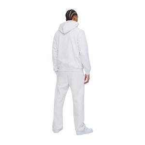 Sudadera con capucha de manga larga sólida en color gris con logotipo personalizado Sudaderas con capucha para hombre de talla grande de peso pesado a un precio razonable - Product Image 5