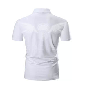 Polo con estampado personalizado bordado para hombre, camisa de manga corta, 100% algodón - Product Image 3