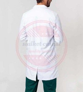 Batas de laboratorio médico de hospital de manga larga \ batas de poliéster de algodón de uso diario de calidad superior - Product Image 4