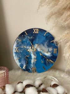 COME Epoxy Resin <b>Wall</b> <b>Clocks</b> for Exquisite Spaces Unique Home <b>Decor</b> Gift <b>Wall</b> Epoxy Ocean <b>Clock</b> by Antique Creation - Product Image 2