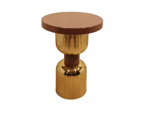 Mesa auxiliar chapada en oro Aluminio Calidad Premium Sala de estar exterior innovadora Latón Simple pero de Azora Industries - Product Image 3