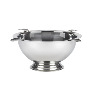 Tabletop Silver Plated Solid Metal Round Champagne Bowl With Base Bar and Wine <b>Ice</b> Bowls for Party Bar Ware Decoration - Product Image 5