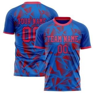 Football 3D Imprimé Polyester Jersey Nom de l'équipe Numéro Cousu Football Shirt Mesh Respirant Rugby Jersey - Product Image 2